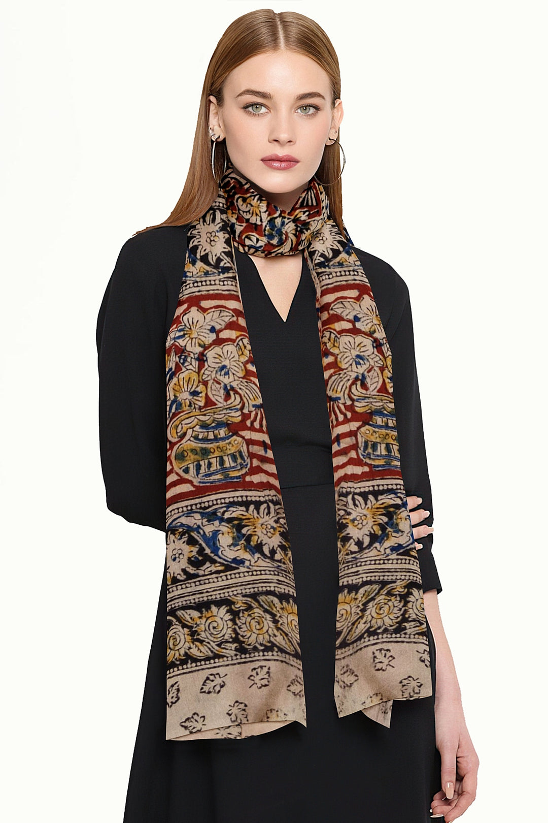 Kalamkari cotton stole