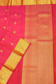 Kanchi pure silk dupatta in pink with peacock  motifs