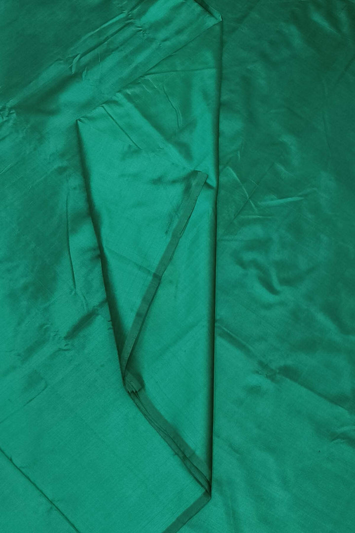 Kanchi soft silk saree in dark green