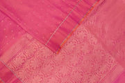 Kanchi soft silk saree in pink with small motifs