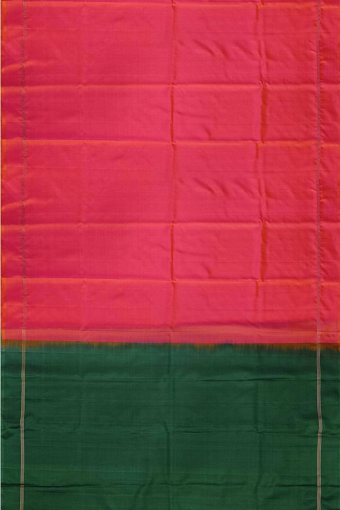 Kanchi soft silk saree in  orangish pink