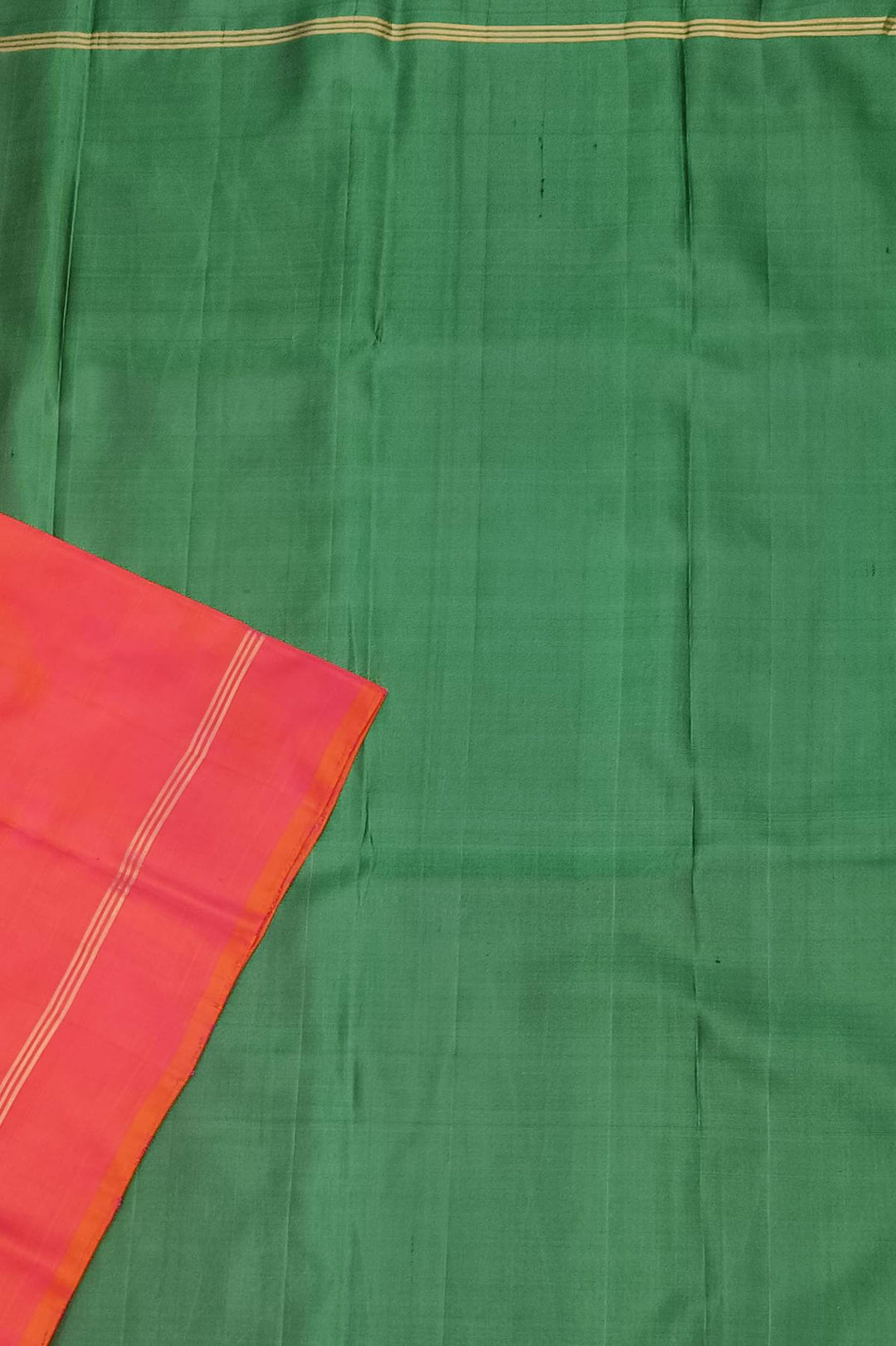 Kanchi soft silk saree in  orangish pink