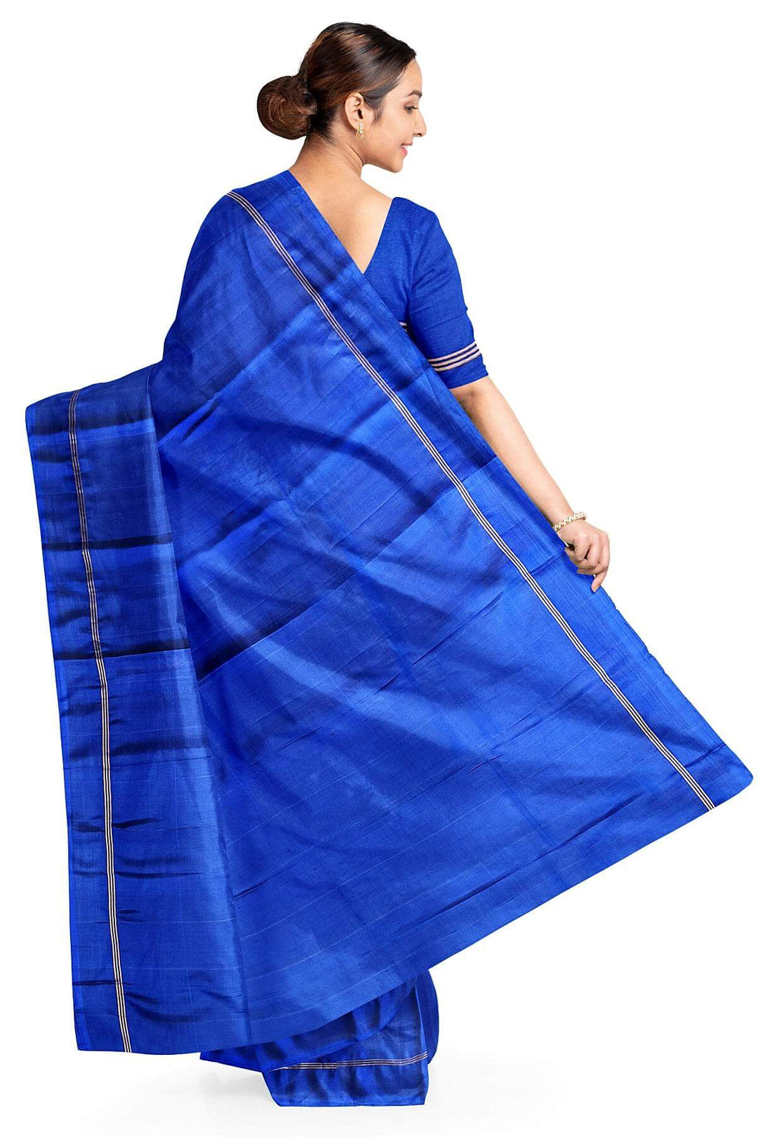 Kanchi soft silk saree in royal blue