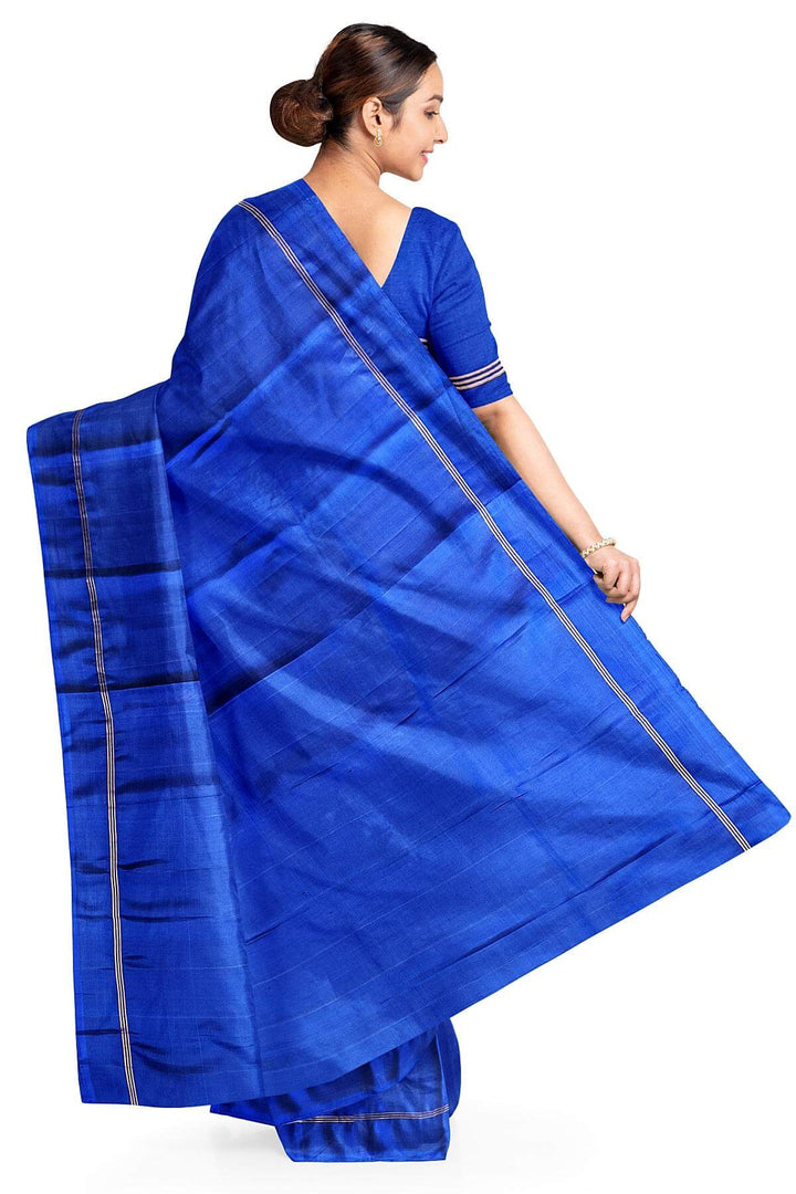 Kanchi soft silk saree in royal blue