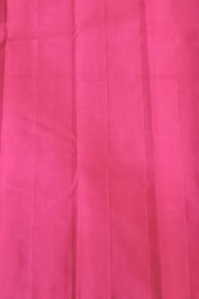 Kanchi borderless pure silk saree in  purple  with peacock motifs