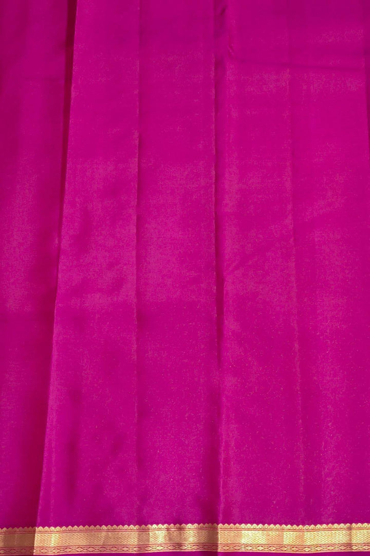 Kanchi pure silk saree in rust colour with small motifs