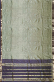 Mangalgiri silk cotton saree in sage green