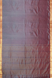 Mangalgiri silk cotton saree in two tone violet