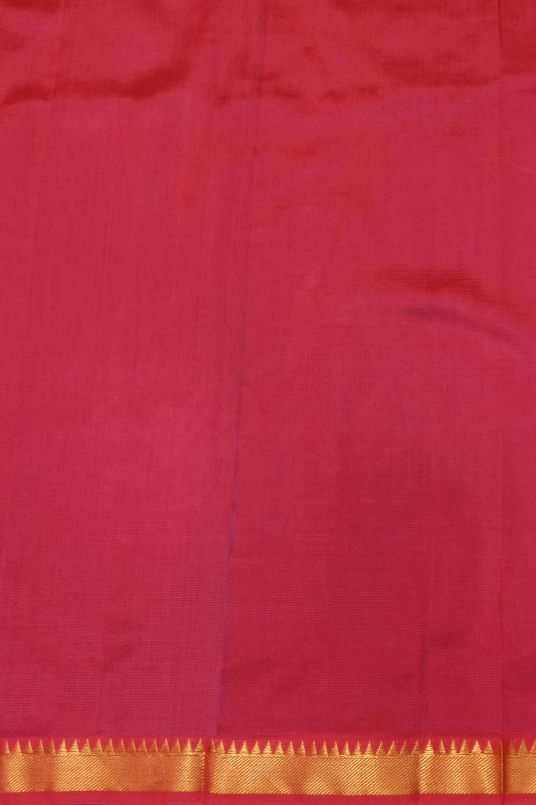 Mangalgiri silk cotton saree in purple with silver border