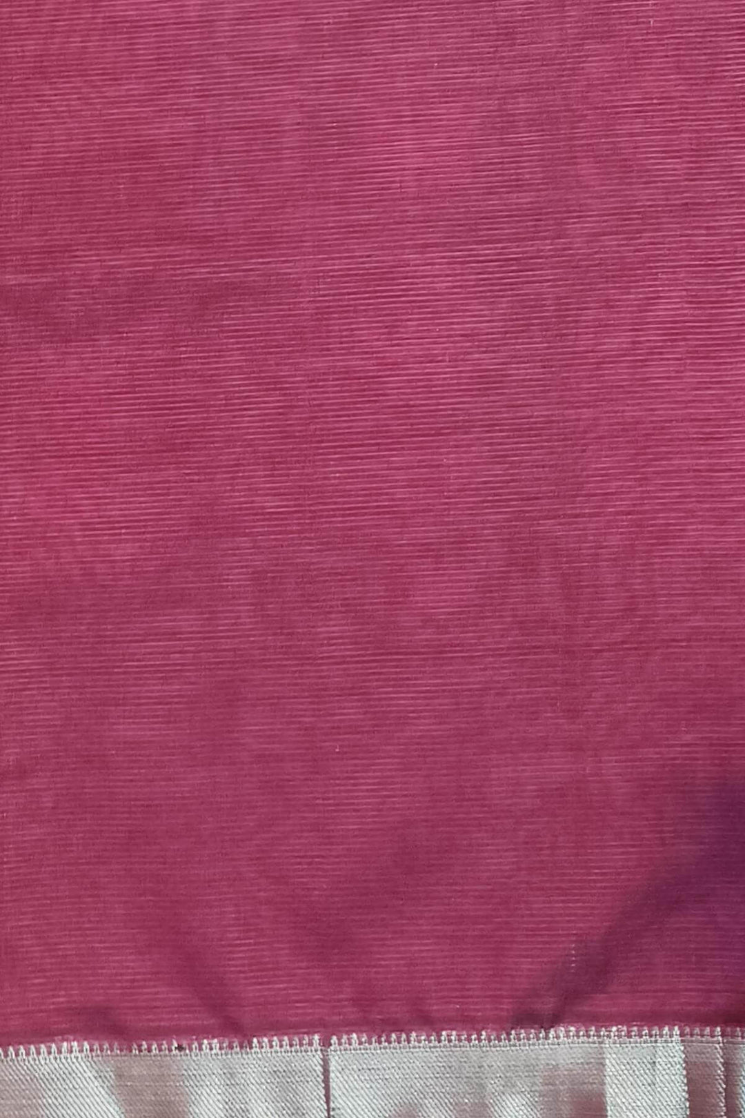 Mangalgiri silk cotton saree in snuff colour with silver border