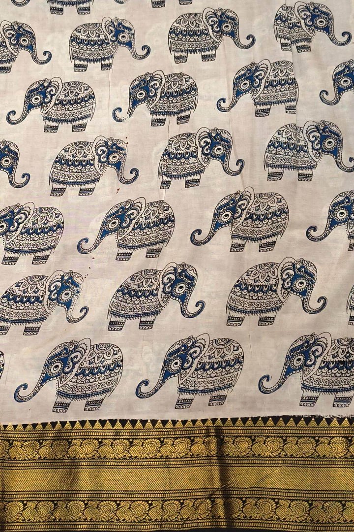 Mangalgiri silk cotton saree in  maroon  in kalamkari print