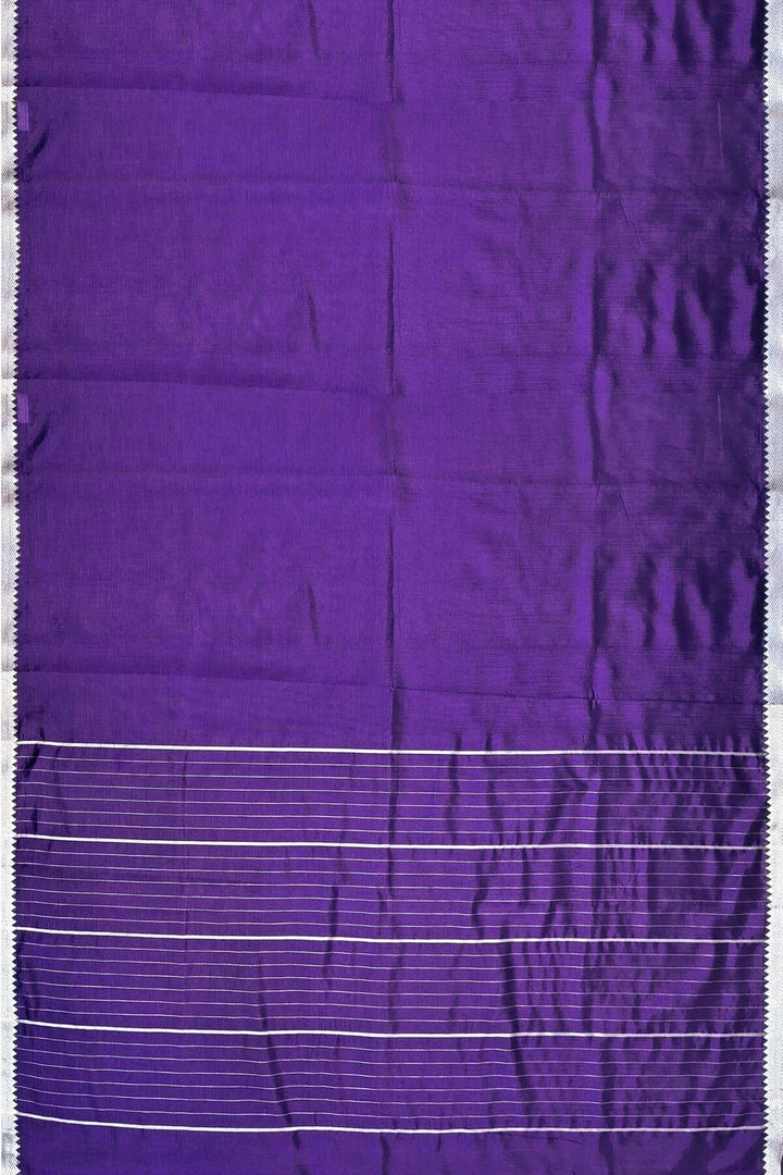 Mangalgiri silk cotton saree in violet