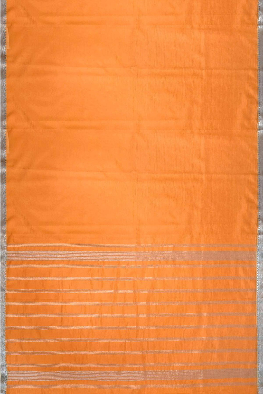 Mangalgiri silk cotton saree in orange