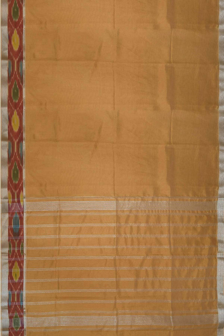 Mangalgiri silk cotton saree in sandalwood