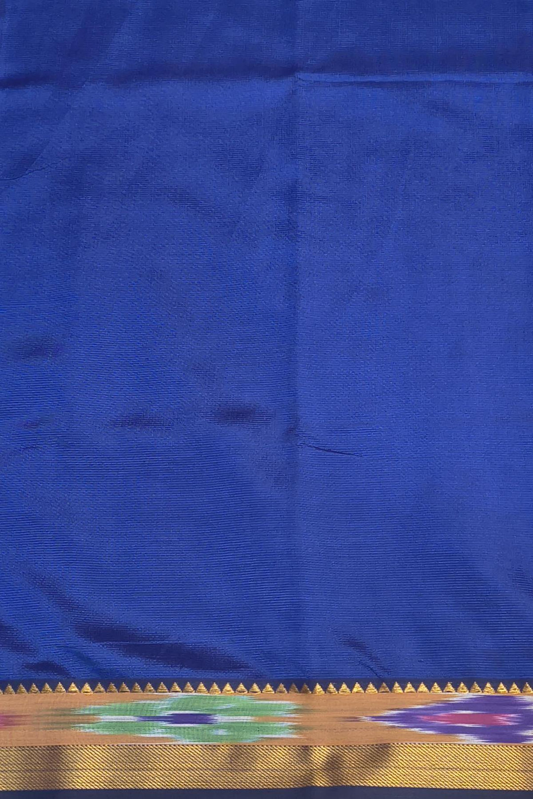 Mangalgiri silk cotton saree in blue