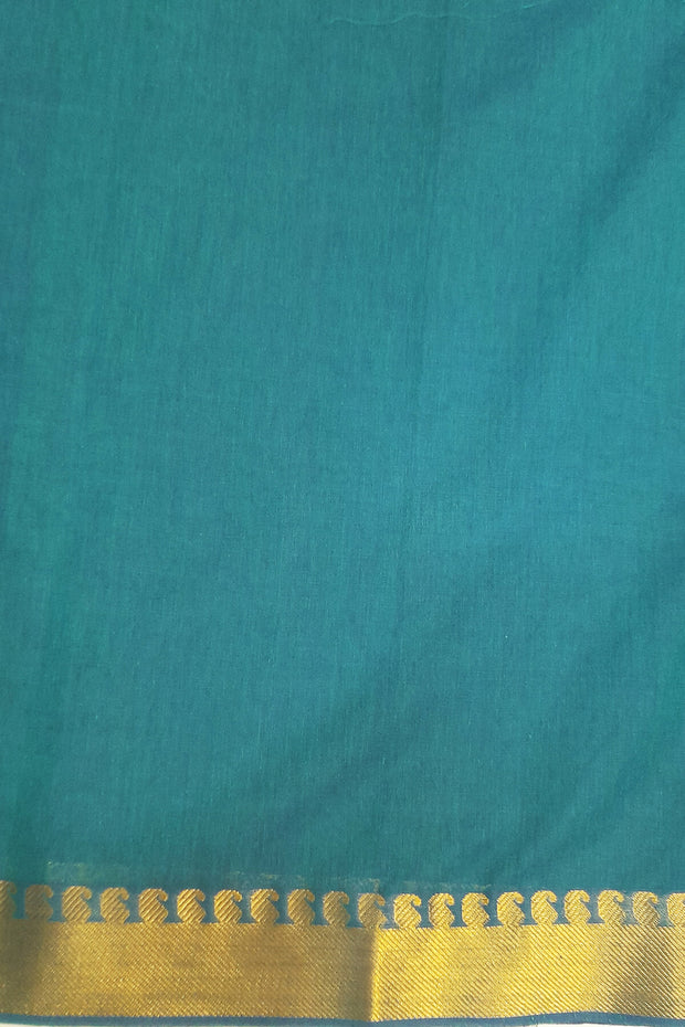 Handloom Mangalgiri pure cotton saree in violet