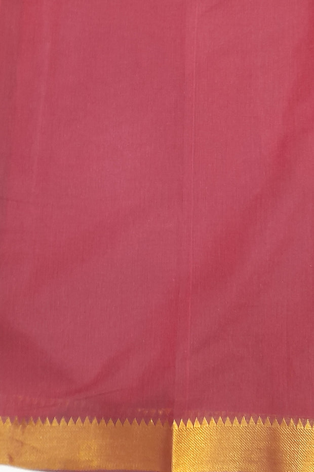 Handloom Mangalgiri pure cotton saree in black