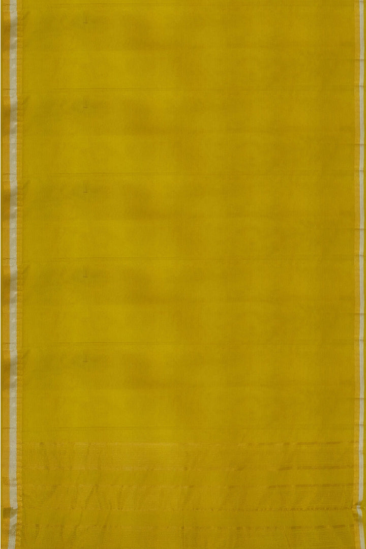 Handloom Mangalgiri pure cotton saree in yellow