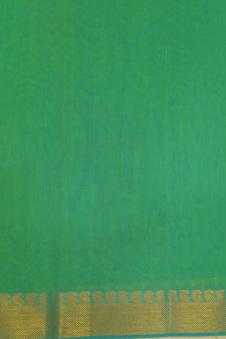 Handloom Mangalgiri pure cotton saree in blue