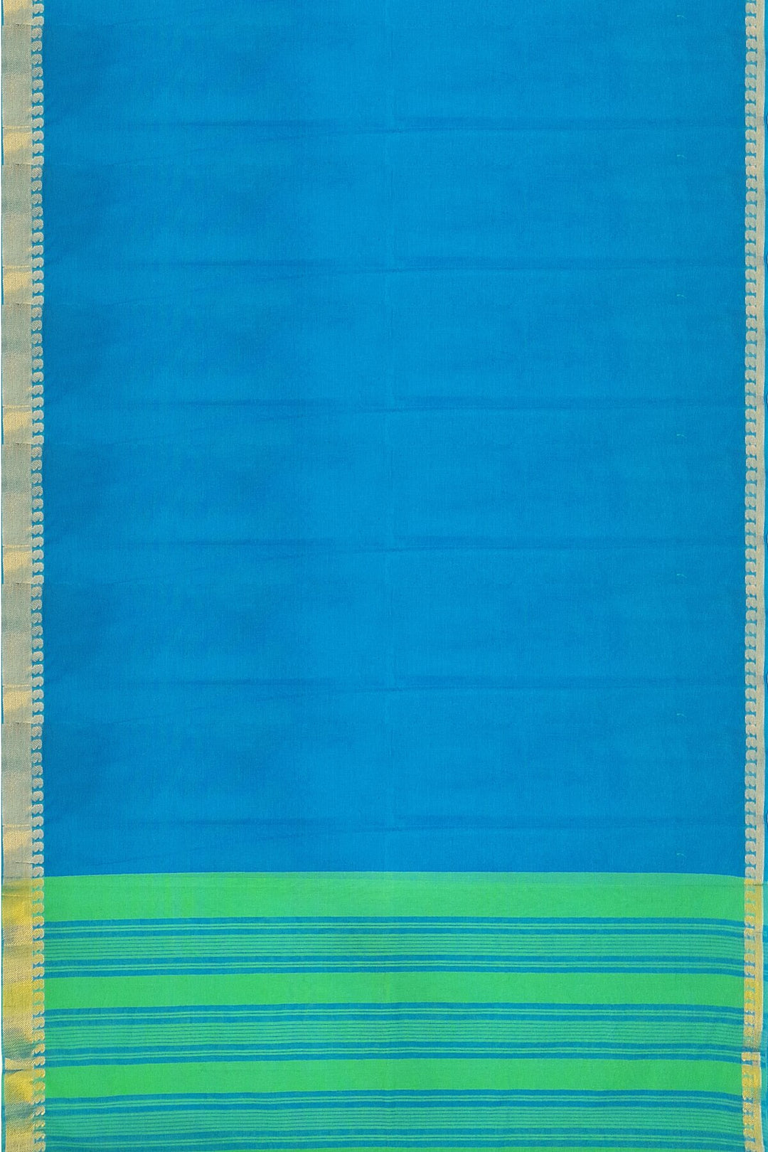 Handloom Mangalgiri pure cotton saree in blue