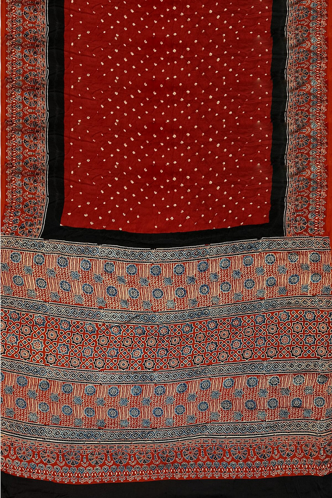 Modal silk bandhini saree in maroon