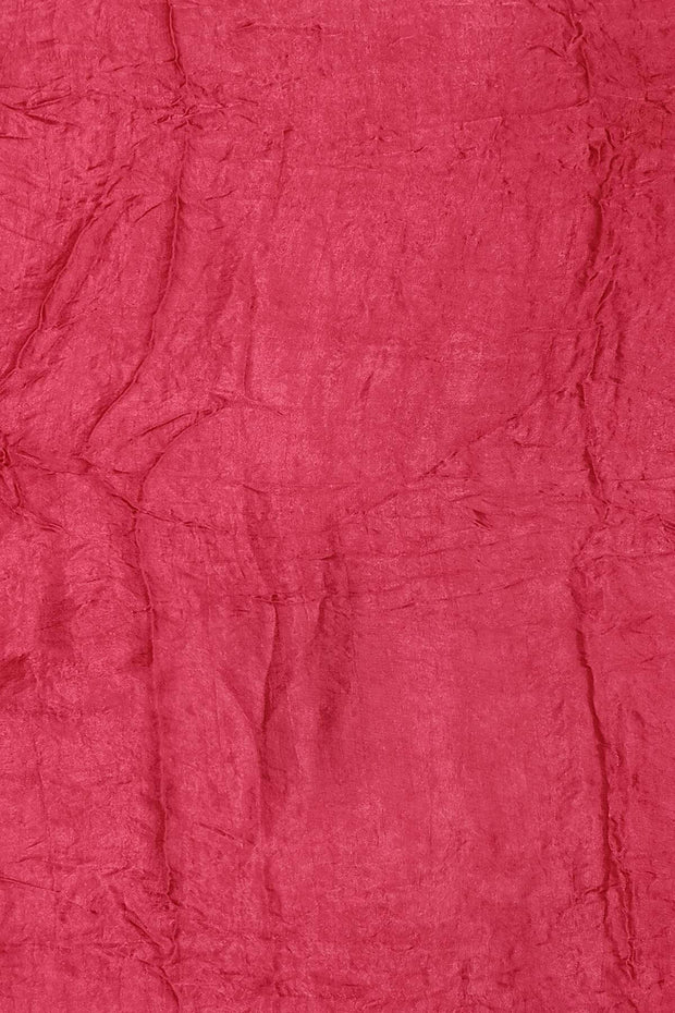 Modal silk bandhni saree  in pink with multicolour & tissue pallu