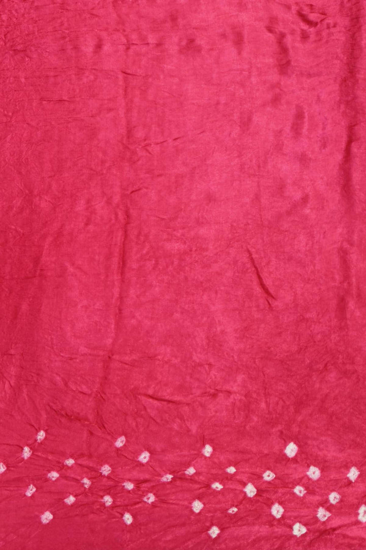 Modal silk bandhini saree  in pink