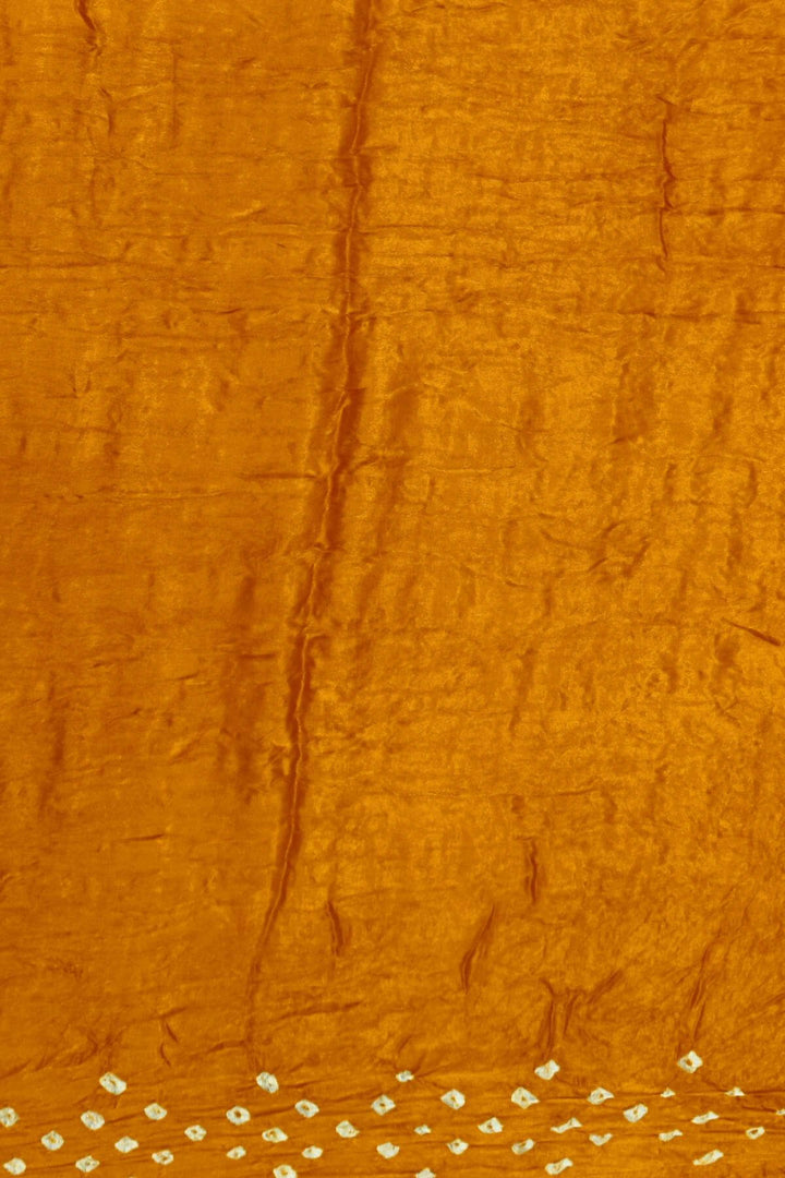 Modal silk bandhini saree  in mustard