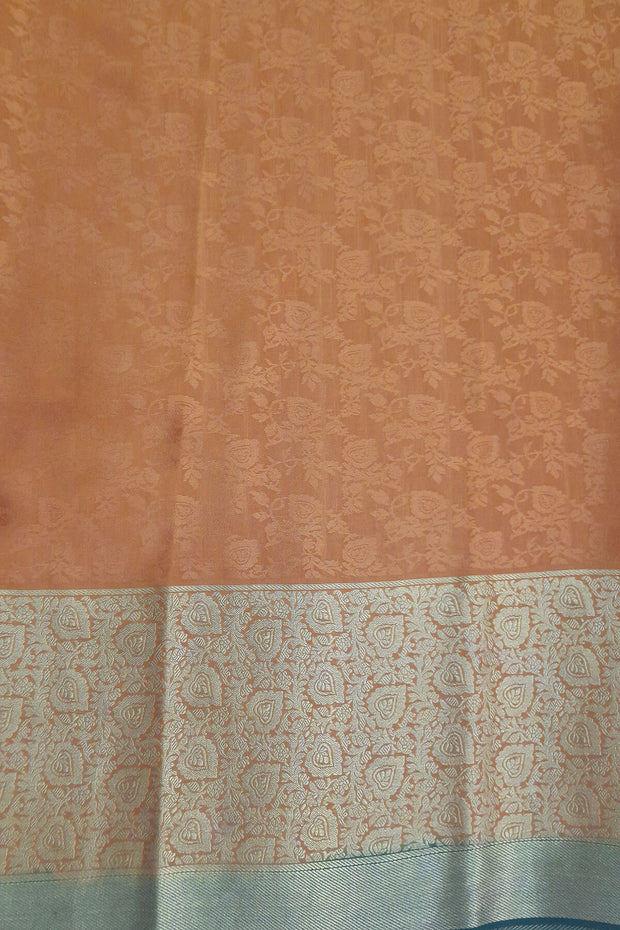 Mysore crepe silk  brocade saree in maroon