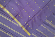 Mysore crepe silk saree in lavender  with small motifs
