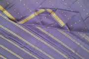 Mysore crepe silk saree in lavender  with small motifs