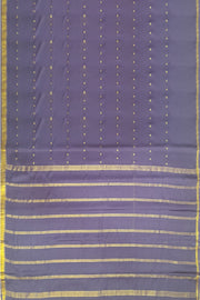 Mysore crepe silk saree in lavender  with small motifs