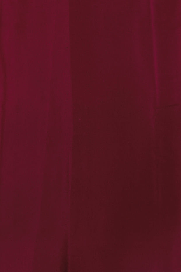 Gorgeous Mysore pure silk & pure gold zari saree in red with striped pallu