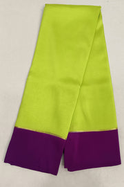 Gorgeous Mysore pure silk pure gold zari saree in radium green with striped pallu