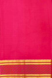Mysore crepe pure silk saree in bottle green with bentex border.