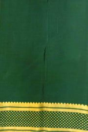 Mysore crepe pure silk saree in  mustard  with bentex border.