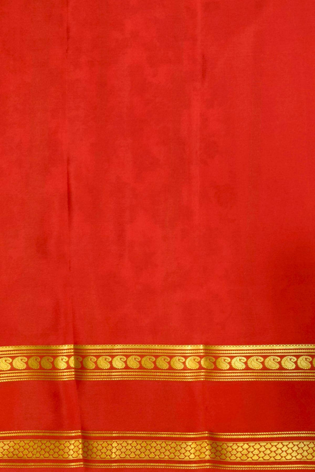 Printed Mysore crepe pure silk saree in  light pink with Bentex border