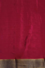 Mysore crepe pure silk saree in stripes  in pool blue & pink