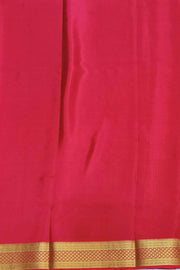 Mysore crepe pure silk saree in  stripes  in mustard
