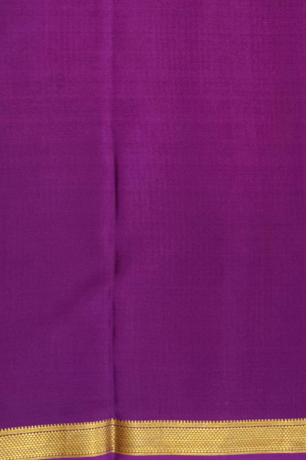 Mysore crepe pure silk saree in teal with binny checks