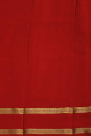 Mysore crepe pure silk saree in yellow with stripes