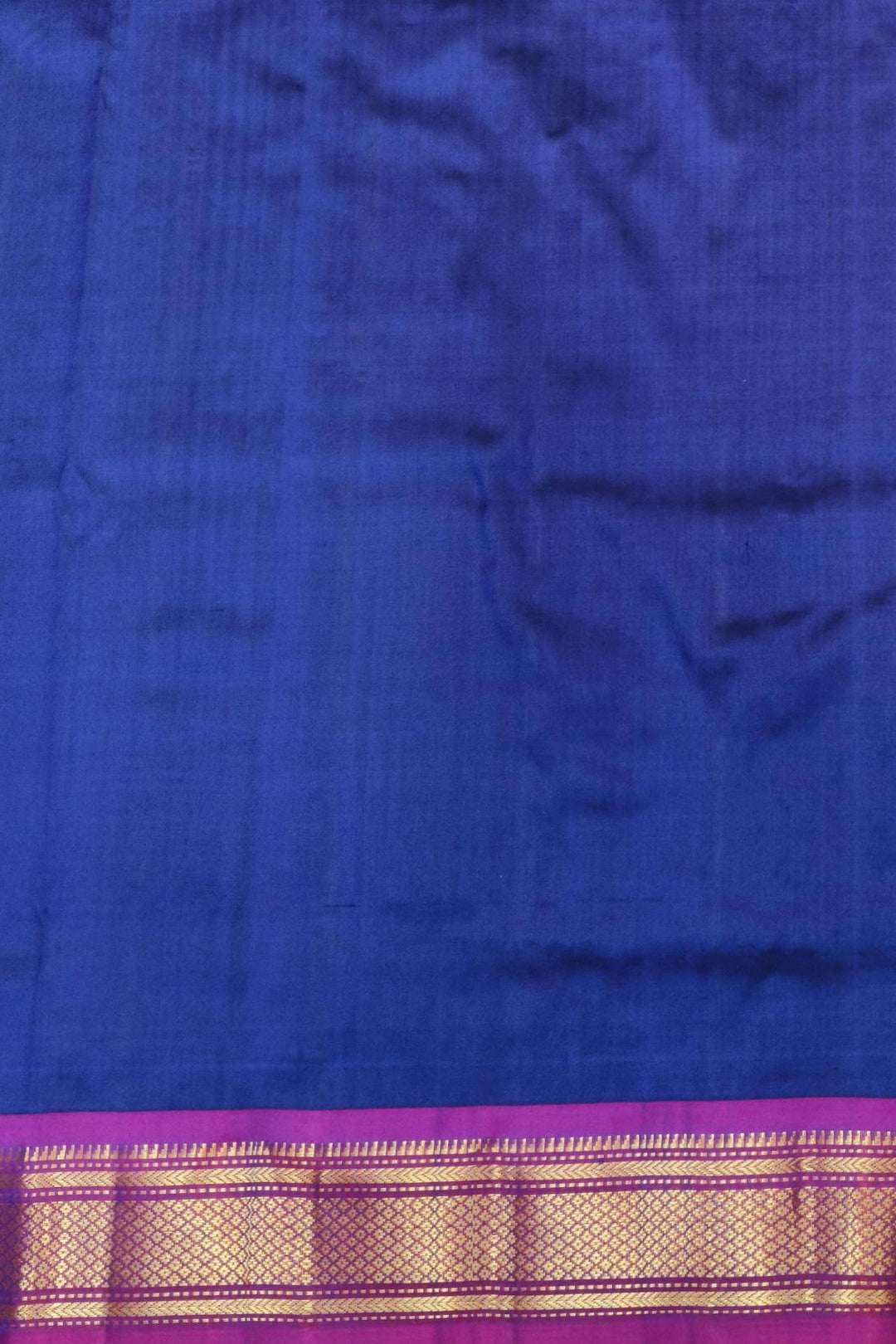 Handwoven Paithani pure silk saree in violet with  mango motifs