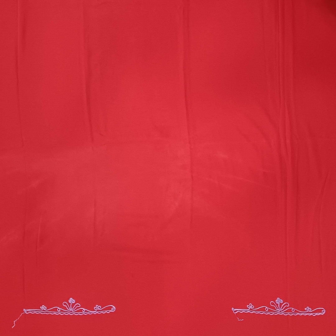 Crepe silk salwar suit material with Kashmiri hand embroidery .