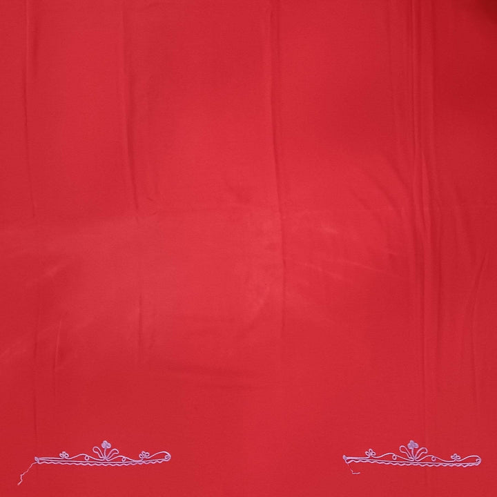 Crepe silk salwar suit material with Kashmiri hand embroidery .