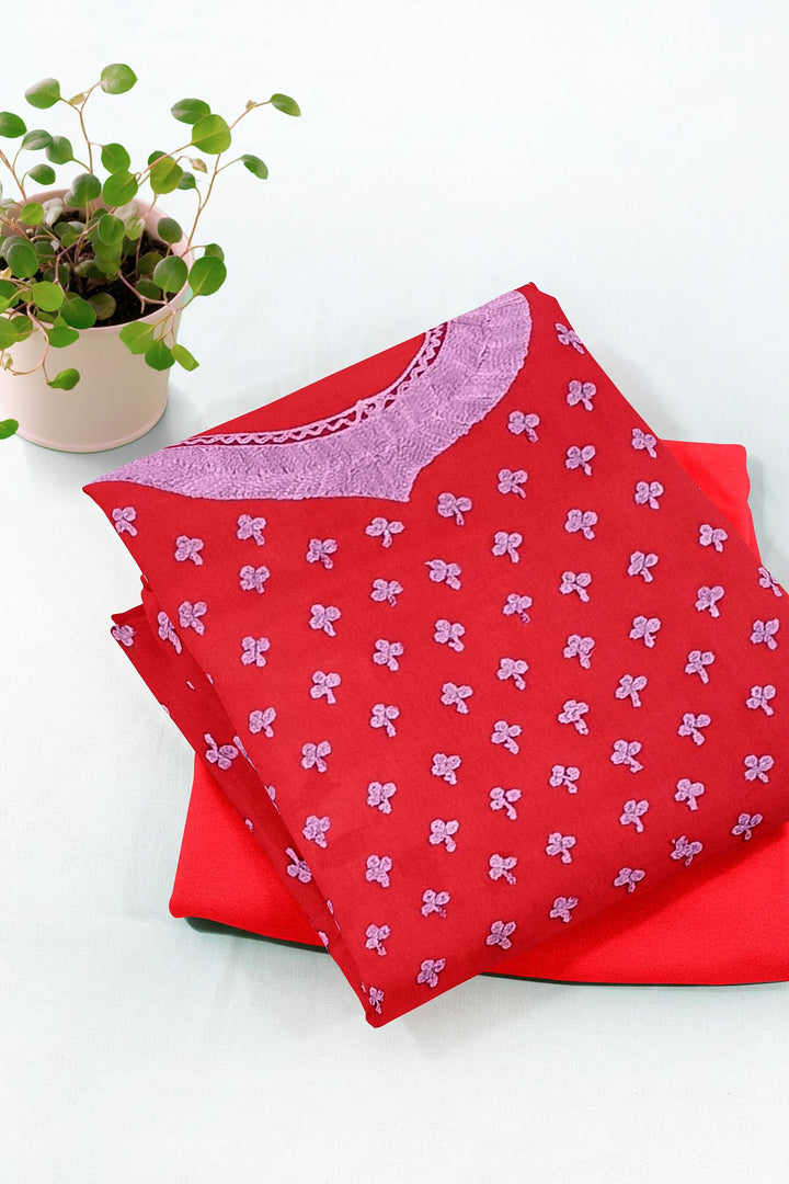 Crepe silk salwar suit material with Kashmiri hand embroidery .