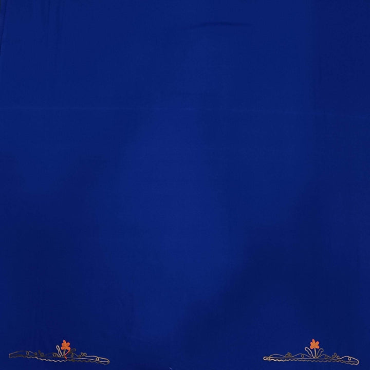 Crepe silk salwar suit material with Kashmiri hand embroidery .