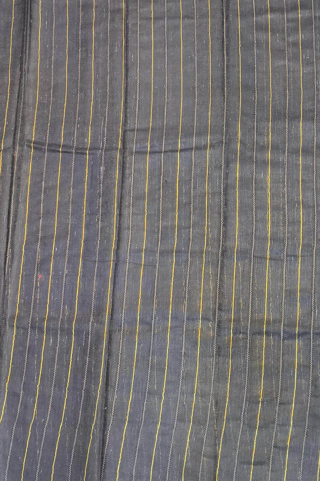 Desi tussar pure silk saree in olive green