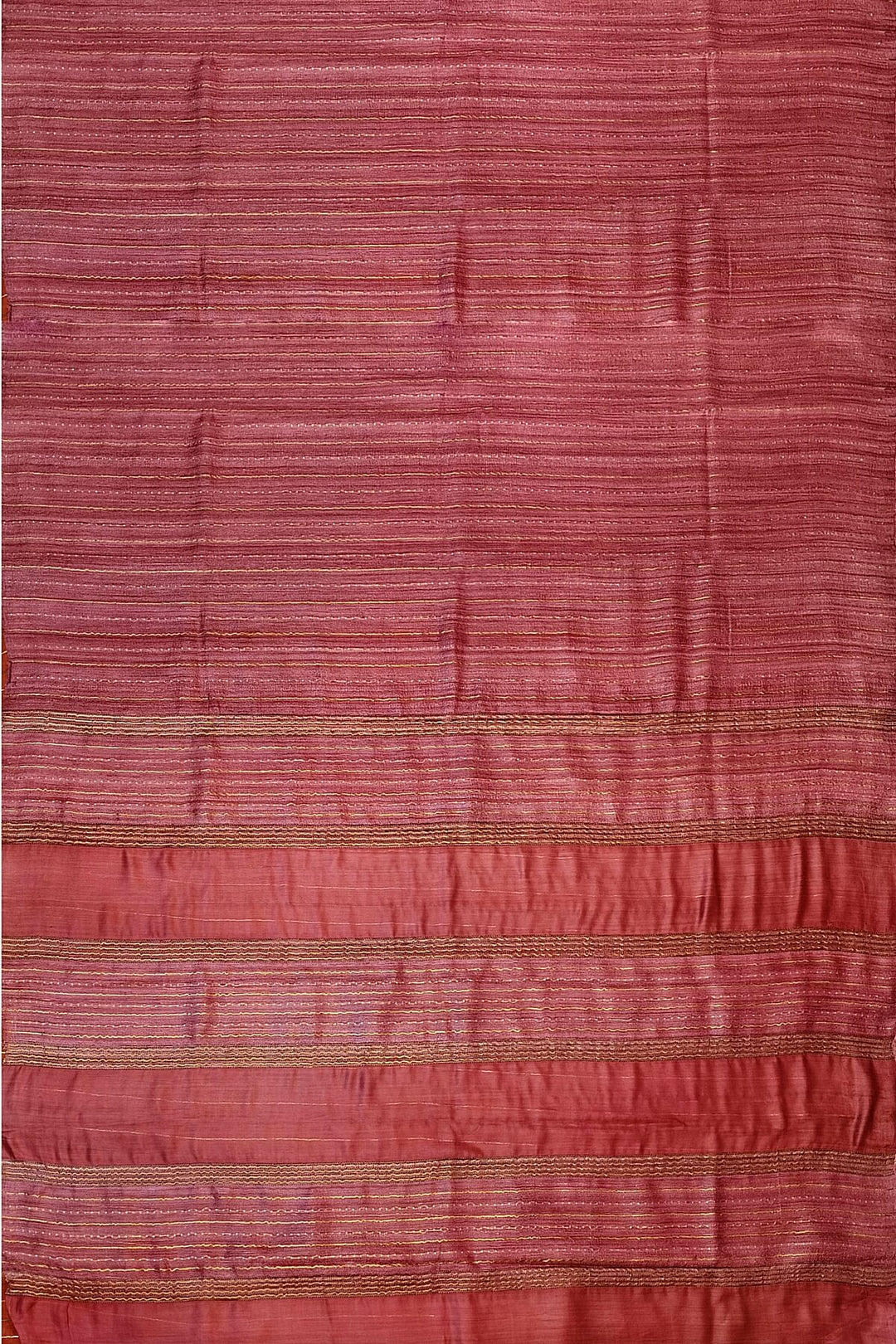 Desi tussar pure silk saree in light maroon