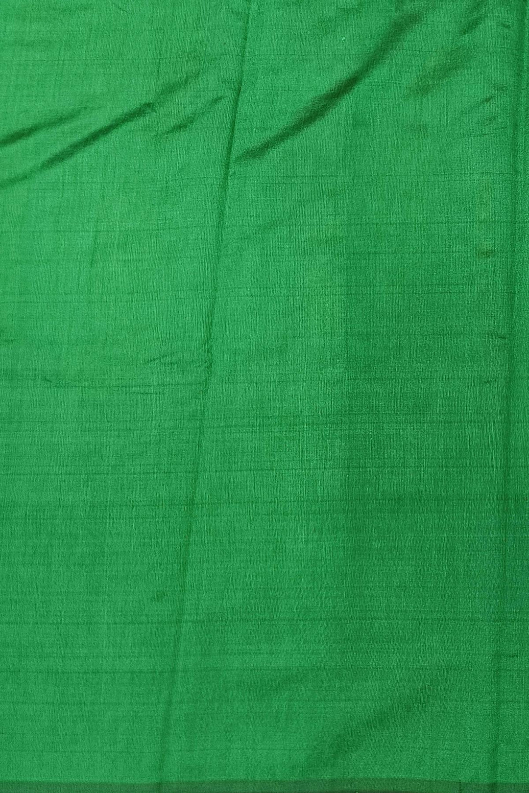 Tussar raw silk saree in menthia yellow