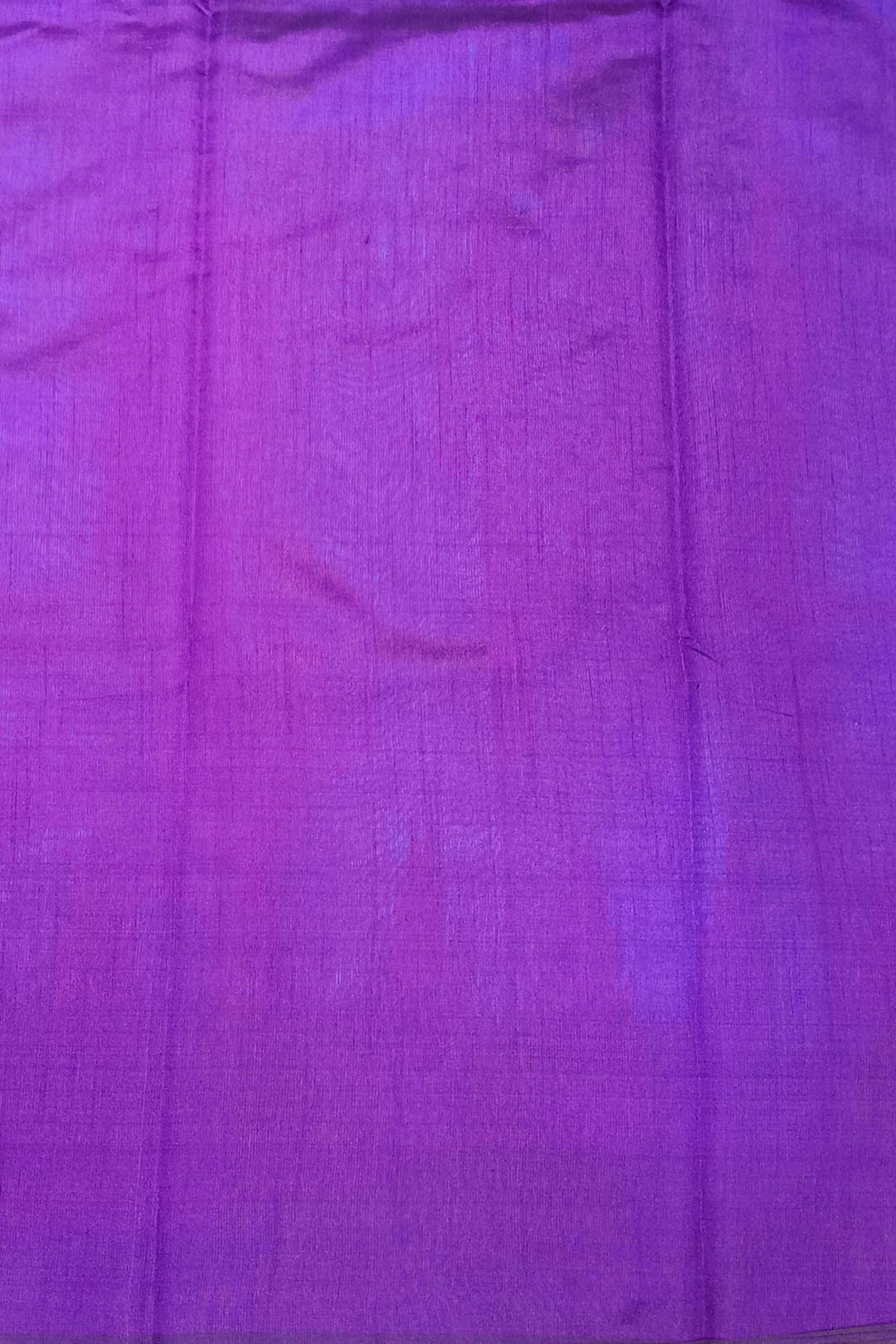 Tussar raw silk saree in copper sulphate blue